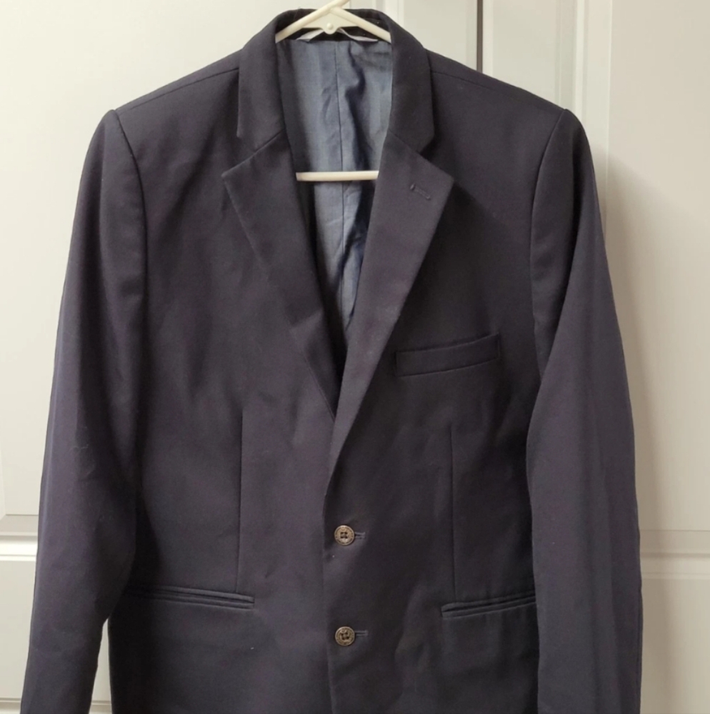 Nordstrom Blazer Jacket Boys Size: 20 Button Lined Wool Blend